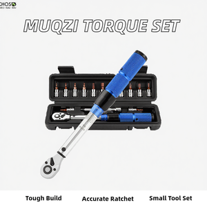 MUQZI 1/4 Inch Fiets Momentsleutel 2-24N.m Tweezijdige Precieze Ratel 72-Tand Klik Chroom Vanadium Staal DIY voor - Product Image 3