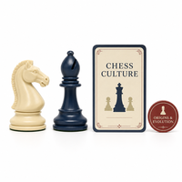 Jeu de société de quiz sur la culture des échecs personnalisé avec des pièces Staunton, en papier, plateau pliable en quatre parties