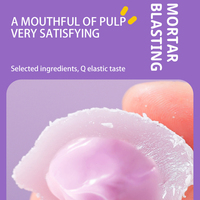 Taro Flavor Sheng Qiao FuTuan Salad Dressing Filling Glutinous Rice Balls Crushed Coconut Cover Mochi Puff Instant Snacks 400g