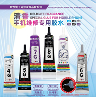 Colle à bijoux en polyuréthane transparente, écologique, à durcissement lent, haute résistance, flexible, Zhanlida 4G/5G/6G/7G/8G/9G 50ML