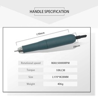 Micromoteur de laboratoire dentaire OEM 2028J 60000 tr/min sans balais pour prothèses dentaires, fausses dents, gravure de bijoux en acrylique, machine à sculpter le bois et le jade CM