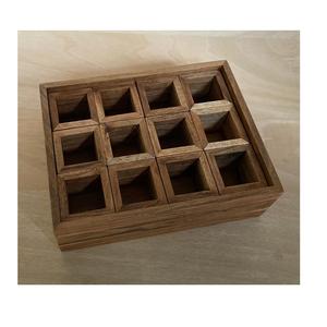 Porte-conteneur en bois antique en bois fait à la main en gros pour le pot de stockage de fruits d'ustensiles de cuisine d'hôtel de bureau - Product Image 1