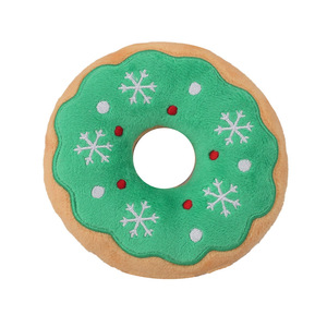 Jouet à mâcher couineur pour chien, écologique, pour les fêtes de Noël, en peluche douce, motifs Arbre de Noël et Père Noël, 43 styles, pour usage intérieur - Product Image 3