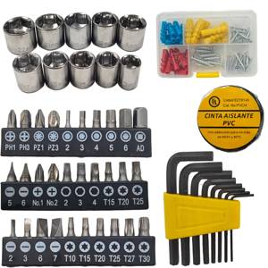 Kit d'outils professionnels complets OEM, boîtes d'outils à main, 108 pièces, outils <span class=keywords><strong>pour</strong></span> la maison, la menuiserie, la réparation automobile, l'entretien, boîte à outils - Product Image 3