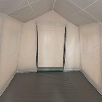 Tente de secours gonflable temporaire en tissu Oxford imperméable pour usage hospitalier d'urgence et poste de commandement en cas de catastrophe, vente en gros