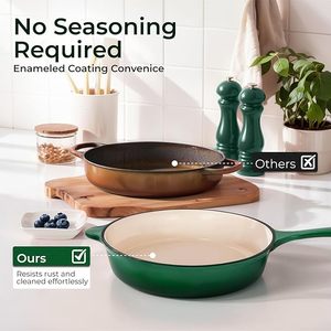 Set di <span class=keywords><strong>Pentole</strong></span> Antiaderenti di Lusso Geling, Alta Qualità, Basso MOQ, Ottima <span class=keywords><strong>Vendita</strong></span>, Utensili da Cucina Verdi - Product Image 2