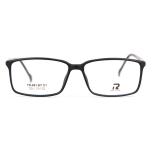 メンズ長方形の目の形をしたメタルテンプル付きメガネは、ファッショナブルなTR90光学眼鏡の第カスタマイズされたロゴ弾です。 - Product Image 2