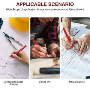 Lápiz <span class=keywords><strong>de</strong></span> Carpintero <span class=keywords><strong>de</strong></span> Punta Plana <span class=keywords><strong>de</strong></span> 7 Pulgadas, Lápiz <span class=keywords><strong>de</strong></span> Madera HB para Construcción y Trabajos <span class=keywords><strong>de</strong></span> Madera - Product Image 6