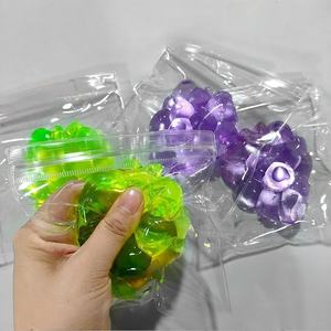 Squishy Fruit Grapes Fidget Toy Squeeze Stress Relief <b>Hand</b> Toy Anti-Anxiety Fruit Stretchy Slow Rising Toy Creative Sensory Toy - Product Image 3