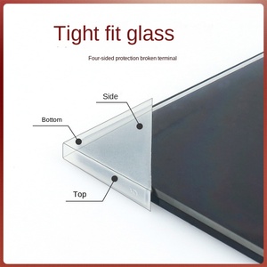 <span class=keywords><strong>Suian</strong></span> góc phải Gương kính cường lực chống va chạm góc bảo vệ màu đen trắng nhỏ tam giác nhựa hồ cá Phụ Kiện - Product Image 2