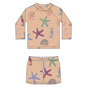 Oeko Tex özel UV avrupa çocuklar uzun kollu plaj kıyafeti çocuk eğitim mayo Boy mayo çocuklar için - Product Image 2