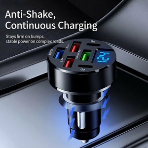Chargeur de voiture USB-C durable 100W avec voltmètre numérique – Nouveaux produits pour <span class=keywords><strong>iPhone</strong></span> 17 16 15 Samsung S26 S25 – <span class=keywords><strong>Prise</strong></span> d'alimentation sûre et stable - Product Image 4