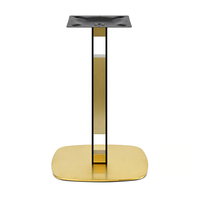 Table de salle à manger carrée en pierre frittée de luxe sur mesure OEM, base en acier inoxydable noir et or pour café, bistrot, hôtel
