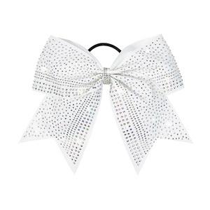Noeuds de cheerleading personnalisés avec strass, noeuds de cheveux de cheerleading par sublimation, noeuds de cheerleading - Product Image 1