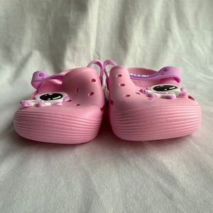 Pink Women's Flat <b>Sandals</b> Cartoon Cat Design Summer Slip-On Shoes PVC Material Round Toe EVA Midsole Backless - Product Image 4