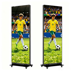 Afficheur vidéo LED couleur HD P1.538 COB mobile pour intérieur, écran publicitaire numérique sans fil 3G 4G 5G WIFI - Product Image 3