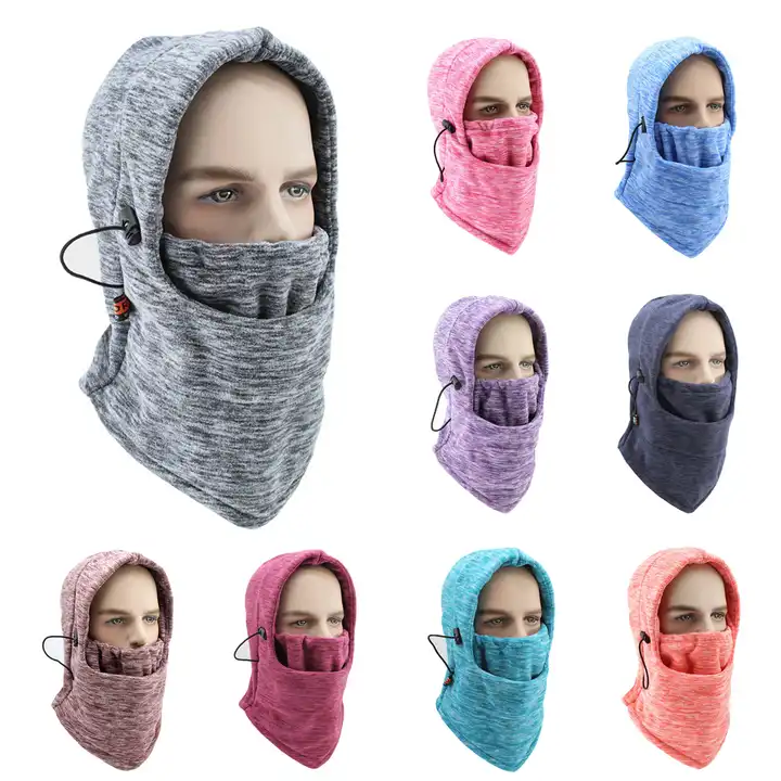 Masque cagoule thermique, écharpe polaire capuche respirante