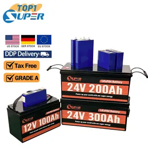 Deep Cycle Lifepo4 Battery Cells 3.2v 12V 24V 320Ah 302Ah 300Ah 280Ah 230Ah 120Ah 105Ah 100Ah 50Ah 20Ah Lifepo4 Battery Pack