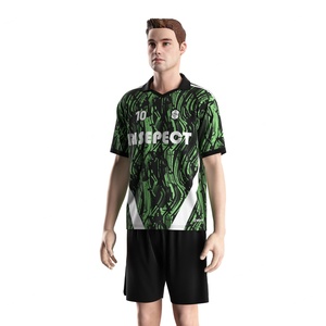 Camiseta de Fútbol Personalizable con Cuello Polo en V, de Secado Rápido y Absorción de Humedad para un Rendimiento Óptimo en el Día del Partido - Product Image 2