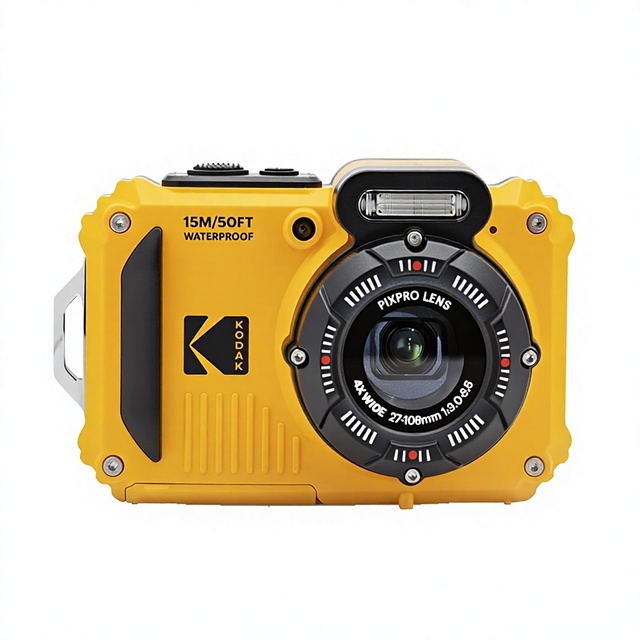 Kodakka WPZ2 Rugged Digital Camera 16.35MP Entry-Level with 2x-7x Optical Zoom 2"-3" Screen Waterproof & Shockproof HD Video