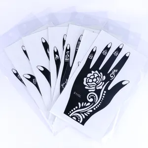 Professional Body Art Mandala Henna Tattoo Stickers Henna Stencils Manufacturers