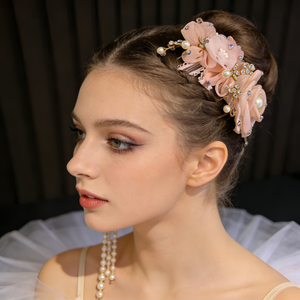 Professionelle Modische Kinder Mädchen Coppélia Tanz Aufführungs-Kostüme Rosa Ballett Kopfschmuck Kopfbedeckung - Product Image 1