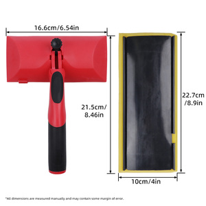 Espátulas de calidad industrial al por mayor para bricolaje con mango largo, cepillo para cantos y bordeador de pintura con diseño cuadrado - Product Image 2