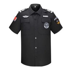 Offre Spéciale d'uniformes d'officiers <span class=keywords><strong>de</strong></span> <span class=keywords><strong>sécurité</strong></span> tactiques unisexes avec logo personnalisé Chemises <span class=keywords><strong>de</strong></span> <span class=keywords><strong>sécurité</strong></span> noires Ensembles d'uniformes <span class=keywords><strong>de</strong></span> gardes <span class=keywords><strong>de</strong></span> pantalons - Product Image 5