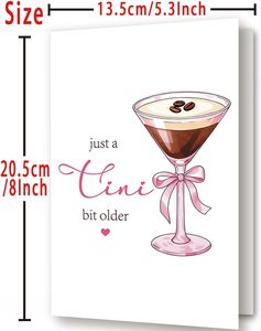 Cartes d'anniversaire amusantes pour femmes - Meilleure amie/soeur/fille/épouse - Cadeaux pour 21e/30e/50e anniversaire - Fabriquées en papier - Product Image 4