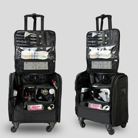 Ceci est un chariot de maquillage super cool pour les femmes, avec beaucoup d'espace pour organiser tous vos essentiels de beauté comme un pro