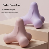 XIANGHE - Pelota de Masaje Cuadrilátera de Elastómero Termoplástico para Masaje de Pies, Hombros, Cuello, Espalda y Músculos de las Manos, Unisex