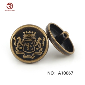 Boutons de vêtements en alliage anti-plaqué or respectueux de l'environnement en usine, couture élégante à tige en laiton pour blazers - Product Image 2