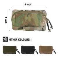 KRYDEX Camo MOLLE Pouch Accessoire Poitrine Stockage Admin Pouch Tactical Chest Pouch pour Tactical Vest Bag
