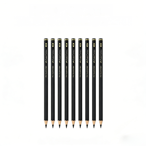 Ensemble de crayons à <span class=keywords><strong>dessin</strong></span> en charbon de bois de qualité moyenne, douce, moyenne et dure, crayons à <span class=keywords><strong>dessin</strong></span> en graphite noir épais en bois pour la création artistique des étudiants - Product Image 1