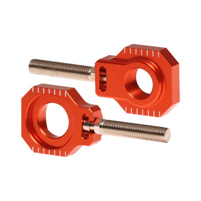 Good Price CNC Billet Aluminum Motorcycle KLX CRF 15mm 17mm 20mm Swingarm Rear Axle Spindle Adjuster Blocks
