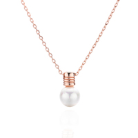 Collier de perles d'eau douce de petite taille, nouveau design, pour femmes et jeunes filles, bijoux en coquillages légers