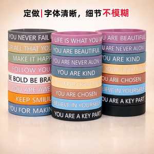 สายรัดข้อมือซิลิโคนแบบกำหนดเอง Le Yi เป็นมิตรกับสิ่งแวดล้อม เครื่องประดับตกแต่งเพื่อการส่งเสริมการขายสำหรับวัยรุ่น ของขวัญเสริมสร้างตนเอง ได้รับอนุญาตเฉพาะบุคคล - Product Image 5