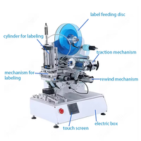 Machine d'étiquetage semi-automatique de haute précision pour cartes de circuits imprimés et petites étiquettes en relief sur boîtes