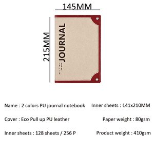 2022 New Arrival tự chăm sóc Tạp Chí biểu tượng tùy chỉnh máy tính xách tay với giấy bìa cứng và may RÀNG BUỘC - Product Image 6