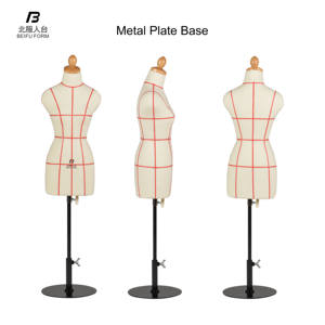 Beifuform-Maniquí de medio cuerpo para mujer, maniquí de corte rojo a la moda, tamaño mini, <span class=keywords><strong>escala</strong></span> <span class=keywords><strong>1</strong></span>/<span class=keywords><strong>2</strong></span>, para sastrería - Product Image 5