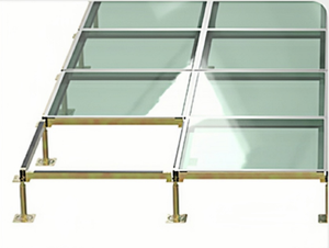 Pre-lắp ráp chống tĩnh Tempered Glass truy cập tầng <span class=keywords><strong>Panels</strong></span> tải cao hiện đại máy chủ Kệ trung tâm dữ liệu Viễn Thông bệnh viện - Product Image 5