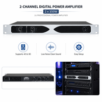 Amplificateur de puissance professionnel OEM 2 canaux 350W classe D, prix usine, récepteur audio stéréo 1U pour sonorisation événementielle PA
