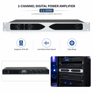Amplificateur de puissance professionnel OEM 2 <span class=keywords><strong>canaux</strong></span> 350W classe D, prix usine, récepteur audio stéréo 1U pour sonorisation événementielle PA - Product Image 1