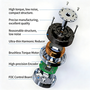 Motor de control de precisión para exoesqueleto robótico con transmisión armónica de <span class=keywords><strong>eje</strong></span> hueco, servomotor industrial con doble codificador, actuador para articulación robótica - Product Image 3