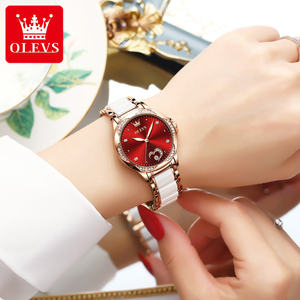 Top Brand 6631 Fashionable Waterproof Luxury Ladies' <b>Watch</b> with Ceramic Bezel and Diamond Accents 2026 - Product Image 3