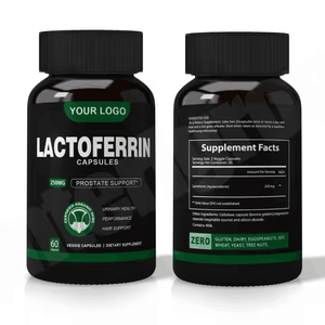 Cápsulas de Lactoferrina OEM/ODM, Certificación Halal/Kosher, Naturales, 60 Unidades, Cuidado de la Salud para Adultos, Mejora la Inmunidad, Regula el Estómago - Product Image 1