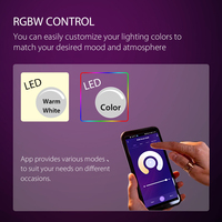 Ampoule LED Intelligente Tuya RGB à Culot E27 100-265 V, Lumière Ambiante Blanche et Couleurs RGB pour Fêtes, Festivals et Éclairage DIY