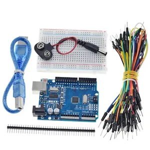 arduino R3 entry-level learning DIY kit 400-hole breadboard jumper R3 with wire 9V battery buckle