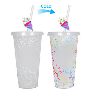 Diseño Original, vaso mágico frío, cinta que cambia de Color, taza de fiesta de cumpleaños DIY, Material PP para <span class=keywords><strong>agua</strong></span> hirviendo - Product Image 4