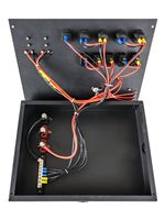 Système électrique de camping automobile 12V, boîte de commande d'alimentation de batterie DIY avec interrupteur, bloc de fusibles, prise USB, prise allume-cigare, câble